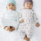 Babysoy Unisex Baby Organic Alphabet Gown Sleepsack Bundlers (06-09 Months, X)