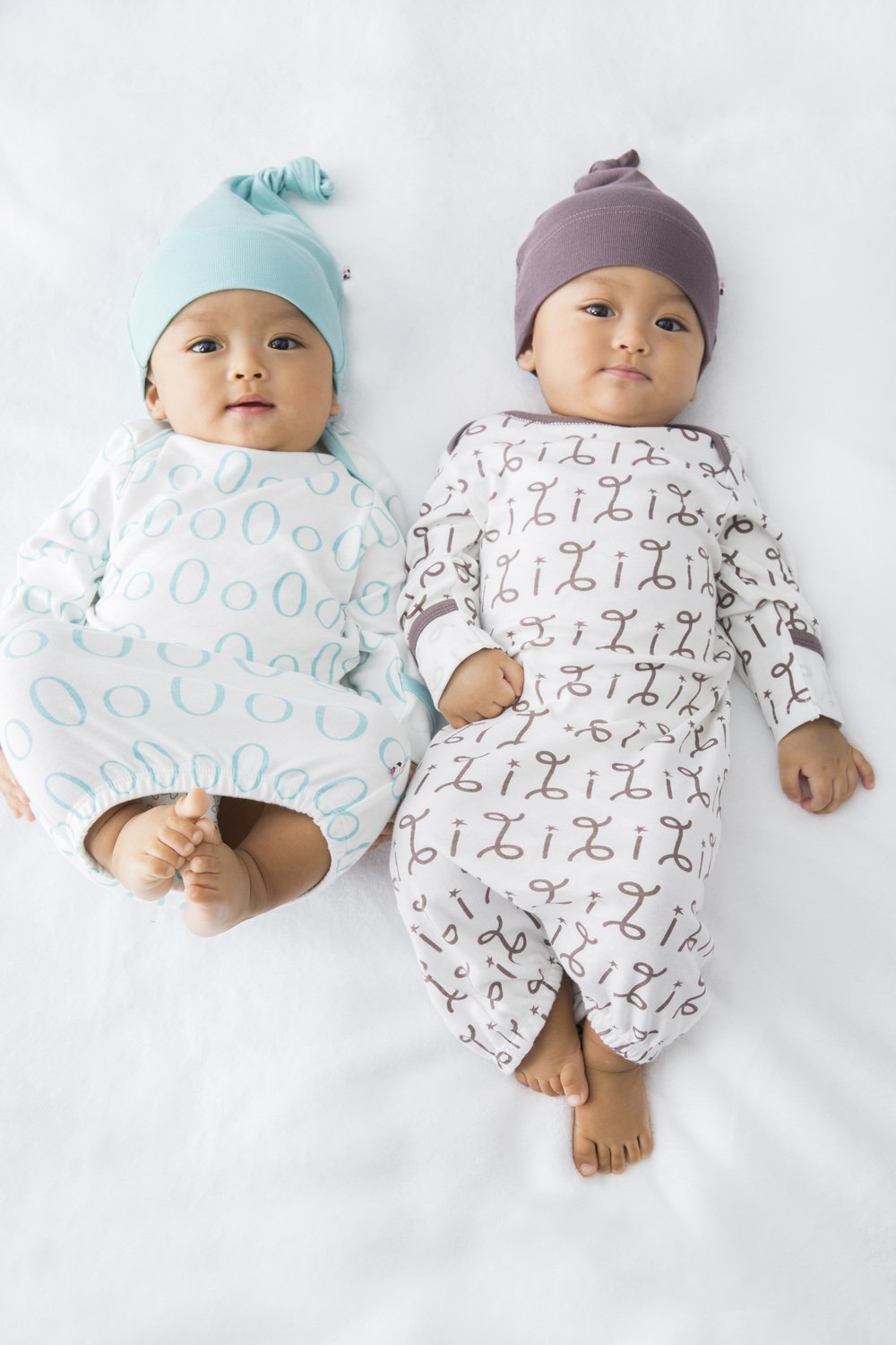 Babysoy Unisex Baby Organic Alphabet Gown Sleepsack Bundlers (06-09 Months, X)