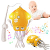 Plnmlls Dancing Octopus Toy,Tummy Time Toys,with Music and LED Light,Built-in Rechargeable Battery and Volume Can be Turned Off 