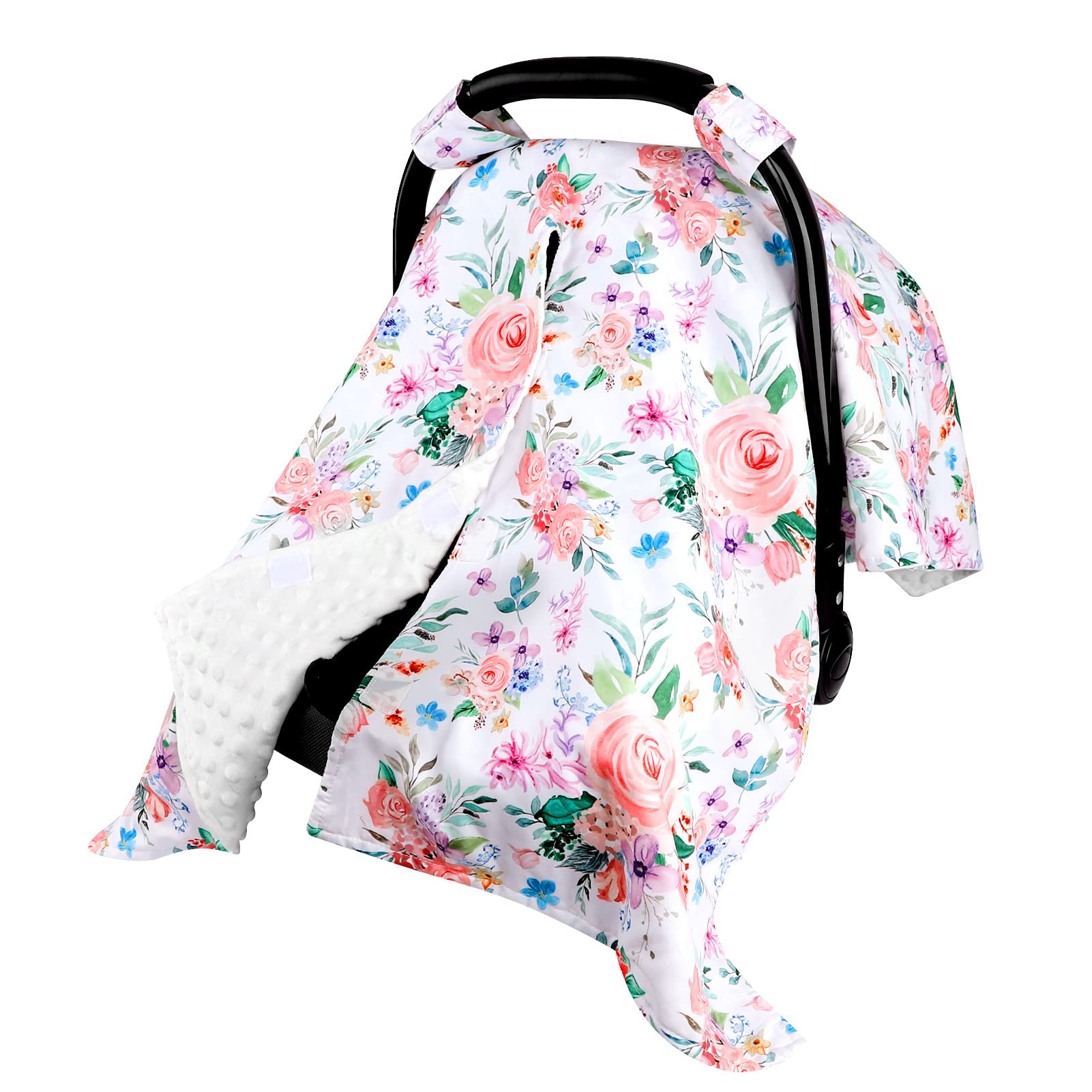Baby Car Seat Cover, Peekaboo Opening Winter Car Seat Canopy For Baby Girls Boys, Mom Nursing Breastfeeding Covers, Blanket For
