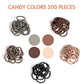 200Pcs Elastic Hair Ties, No Crease Hair Small Ponytail Holders For Kids Girls Baby Toddler, Neutral Color, Christmas Gifts Holi