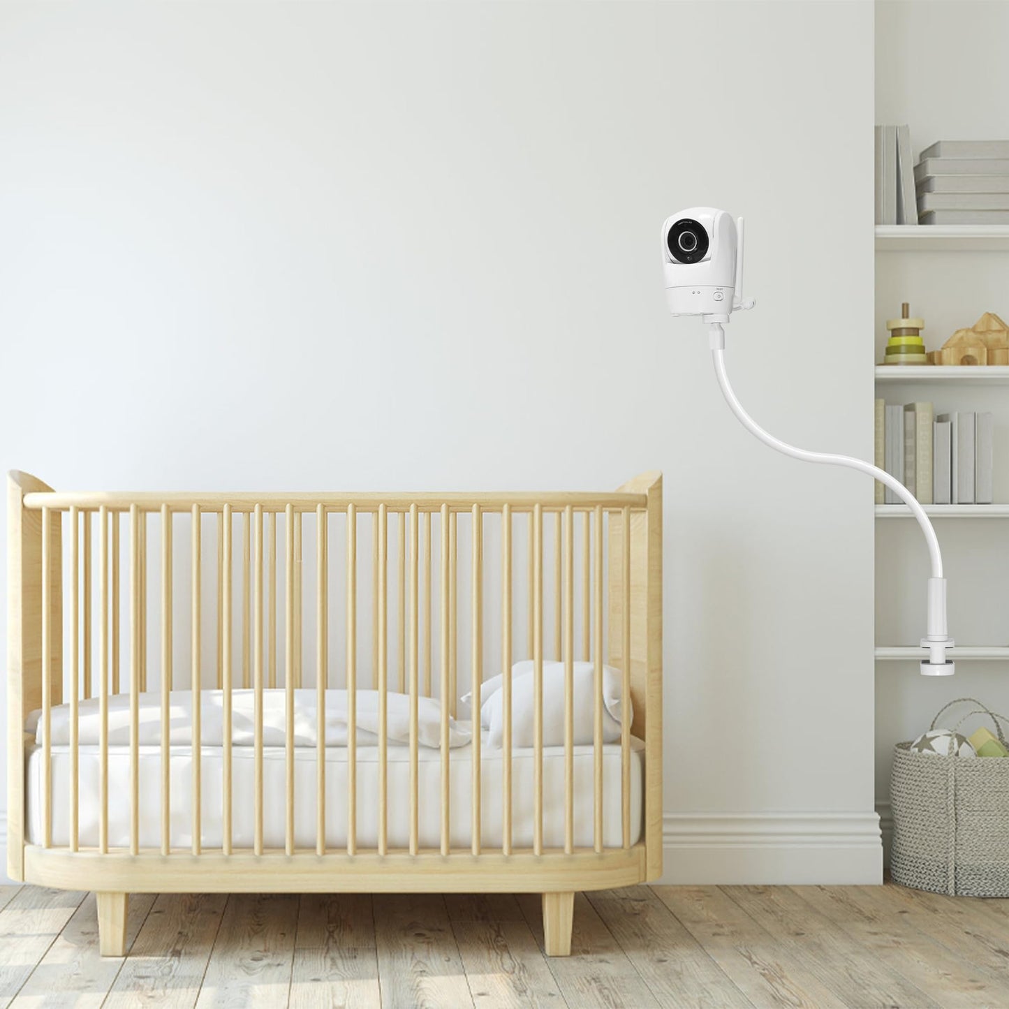 Upgraded Stronger Baby Monitor Mount For Vtech New Vm901, Vm928Hd, Vm919Hd, Vm5463 Cameras, 31.5    Flexible Holder Stand For Cr