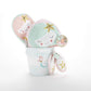 Baby Aspen Simply Enchanted Mermaid 4 Piece Bathtime Gift Set, Pink/Mint/Gold/White, 0-6 Months