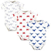 Touched By Nature Unisex Baby Organic Cotton Bodysuits, Mystic Sea Creatures, Preemie