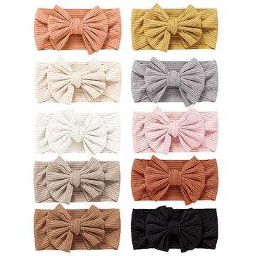 Niceye Pack Of 10, Baby Girls Headbands With Bows Handmade Hair Accessories Stretchy Hairbands For Newborn Infant Toddler