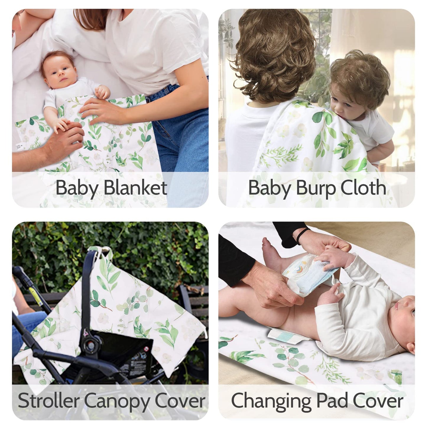 Tanofar Car Seat Cover Baby, Carseat Covers Baby Boy Girl, Peekaboo Opening Infant Car Seat Cover For Winter, Warm & Cozy, Green