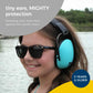 Banz Kidz Earmuffs 2 Years & Older - Lagoon Blue - Loud Noise Cancelling Kids Headphones & Toddler Ear Muffs, Size Adjustable