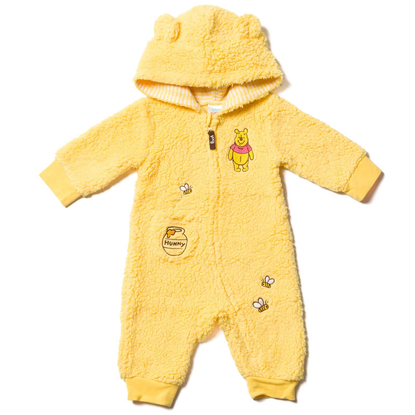 Disney Winnie The Pooh Infant Baby Boys Zip Up Coverall Yellow 6-9 Mon – Cutebab WBBAPB0B2X3K21D