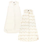 Hudson Baby Unisex Baby Interlock Cotton Sleeveless Sleeping Bag, Beige Neutral Giraffe, 0-3 Months
