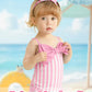 Mioglrie Baby Girl Swimsuit Infant Bathing Suits Newborn 0-3 Month For Girls Summer Beach Swim Suit Pink Ruffle Stripe One Piece