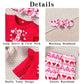 Aalizzwell 12-18 Months Baby Girl Valentines Day Clothes Infant Girls First Valentines Day Outfit My Tunic Clothing Set Heart Re