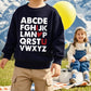 Sineeko Valentines Day Sweatshirts Boys Girls Valentine'S Abc I Love U Heart Graphic Shirt Toddler Kids Long Sleeve Tops 7T