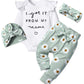 Tyesmo 9-12 Month Girl Clothes, Baby Girl Clothes 9-12 Months Long Sleeve Romper Daisy Pant Sets I Got It From My Mama Baby Clot