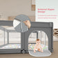Large Baby Playpen For Toddlers, Playpen 74  50, Large Baby Play Yards Indoor & Outdoor, Sturdy Safety Baby Play Pen With Soft B