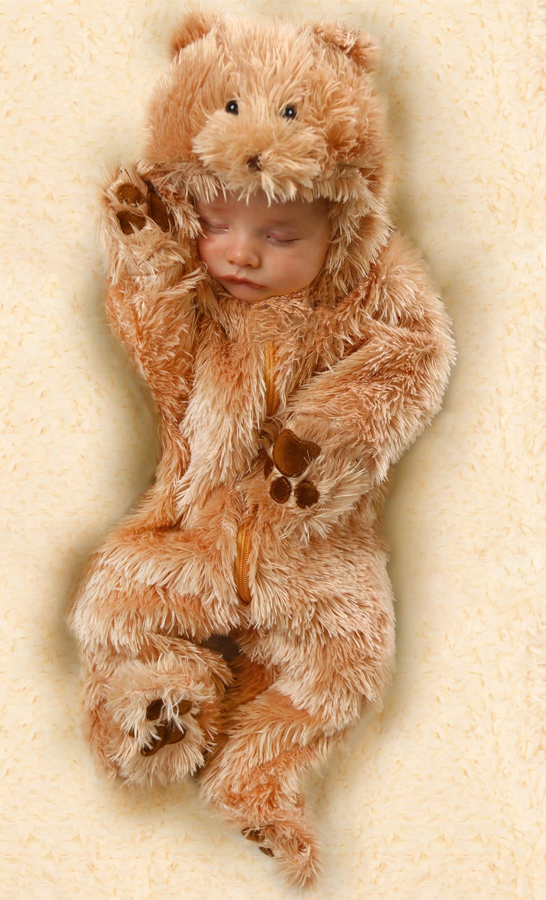 Princess Paradise Baby Snuggle Bear Deluxe Costumes, Tan, 3 To 6 Months Us