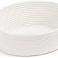 Goodpick Small Woven Rope Basket, Cute Baby Basket For Diapers, Towels, White Gift Basket For Kids, Baby Shelf Baskets For Nurse