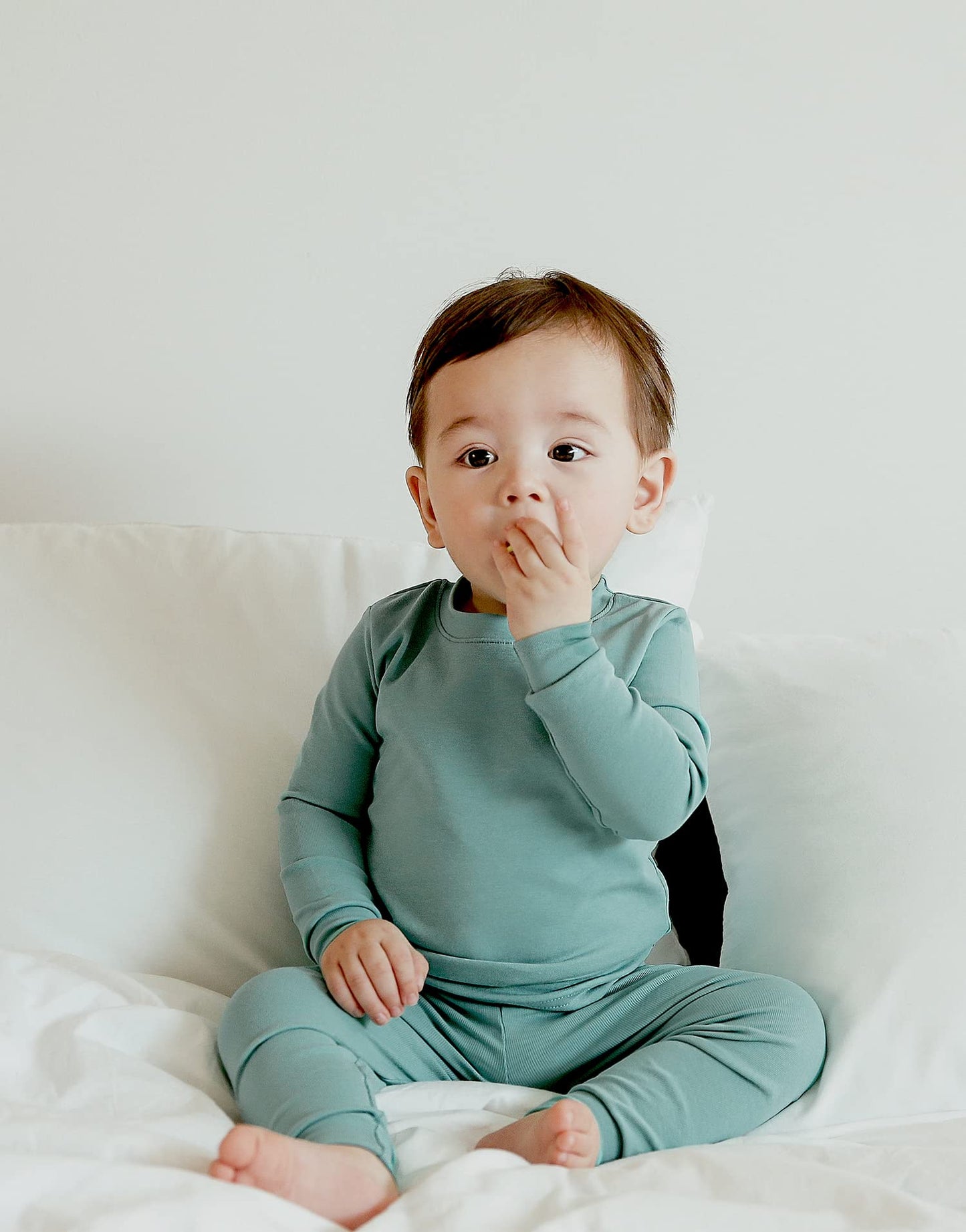 Vaenait Baby Kids Toddler Cotton Sleepwear Pajama Pjs 2Pcs Set Basic Mint 2Xl