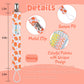 Babygoal Girl Pacifier Clips, 6 Pack Pacifier Holder For Boys And Girls Fits Most Pacifier Styles & Baby Teething Toys And Baby