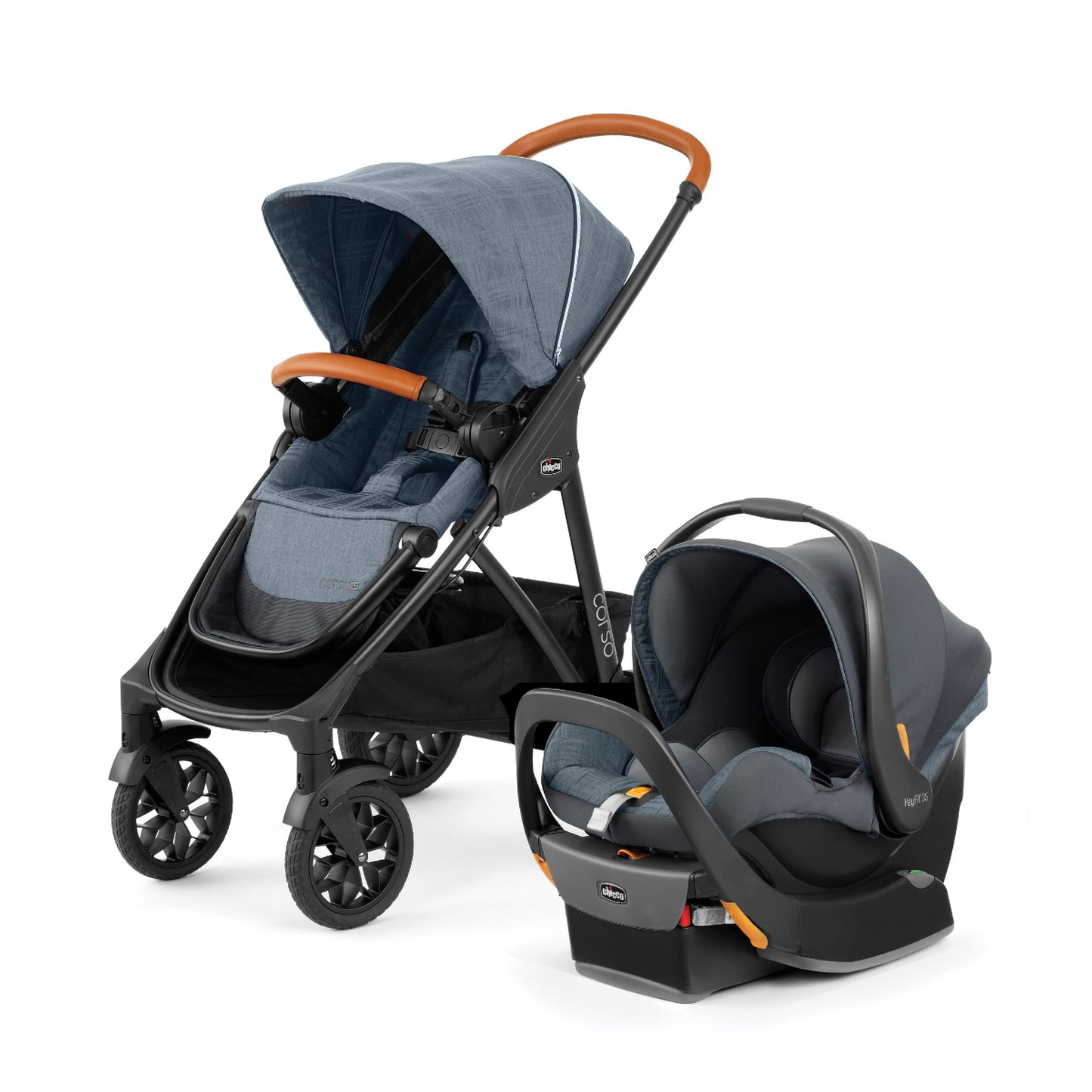 Chicco Corso Le Modular Travel System, Corso Le Stroller With Keyfit 35 Infant Car Seat And Base, Stroller And Car Seat Combo, I