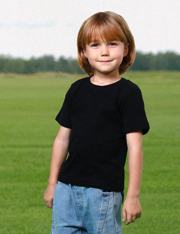 Cosland Kids Plain Tshirts Boys Short Sleeve Shirt, Black, Small