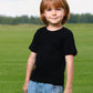 Cosland Toddler Plain Tshirts Baby Boy Shirt, Black, 3T