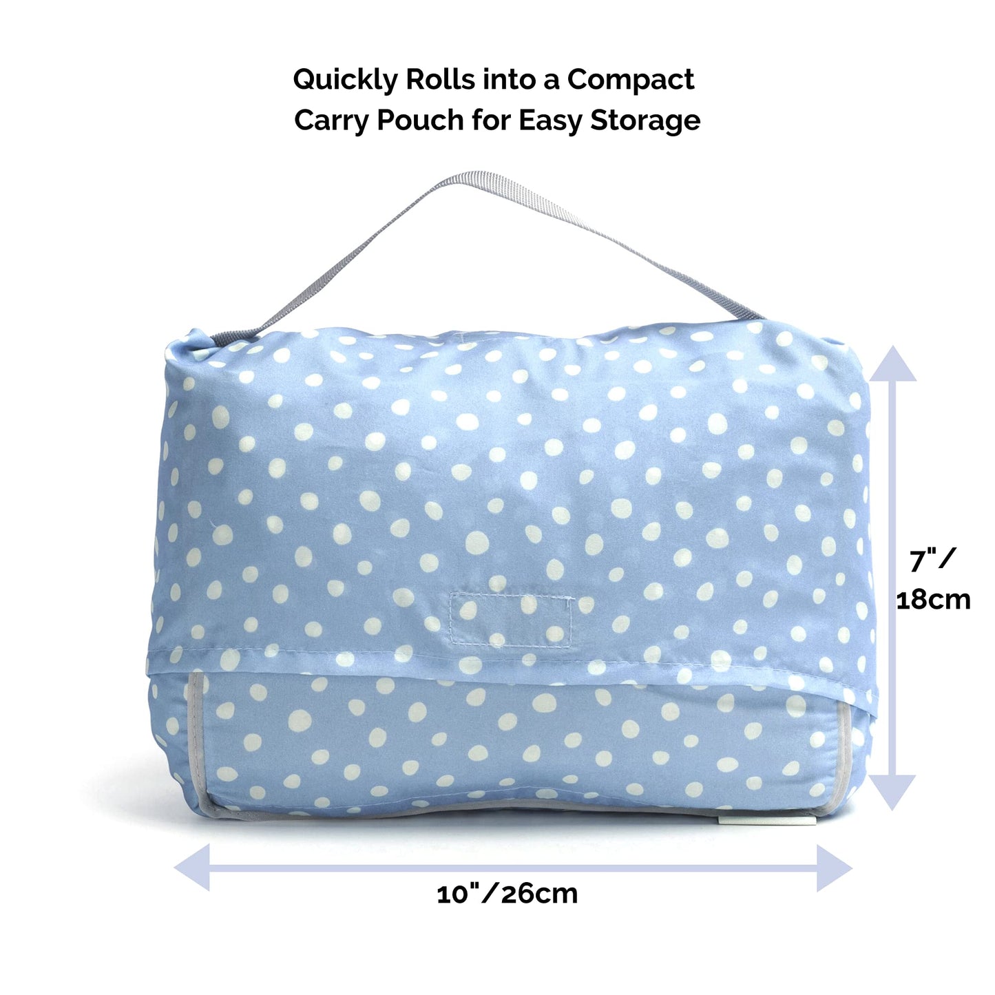 Suessie Shopping Cart Cover And High Chair Cover, Blue Dots