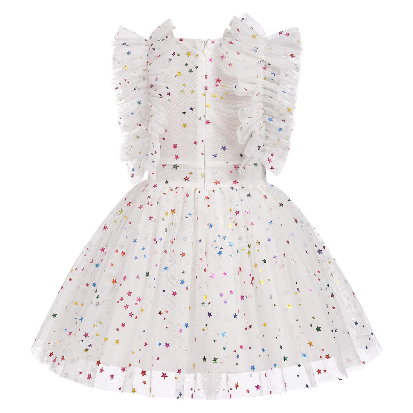 Ibtom Castle Girls Sparkly Dress: Toddler Sequin Dress, Baby Girl Dress - Infant Ruffled Embroidered Photoshoot Dresses For Bapt