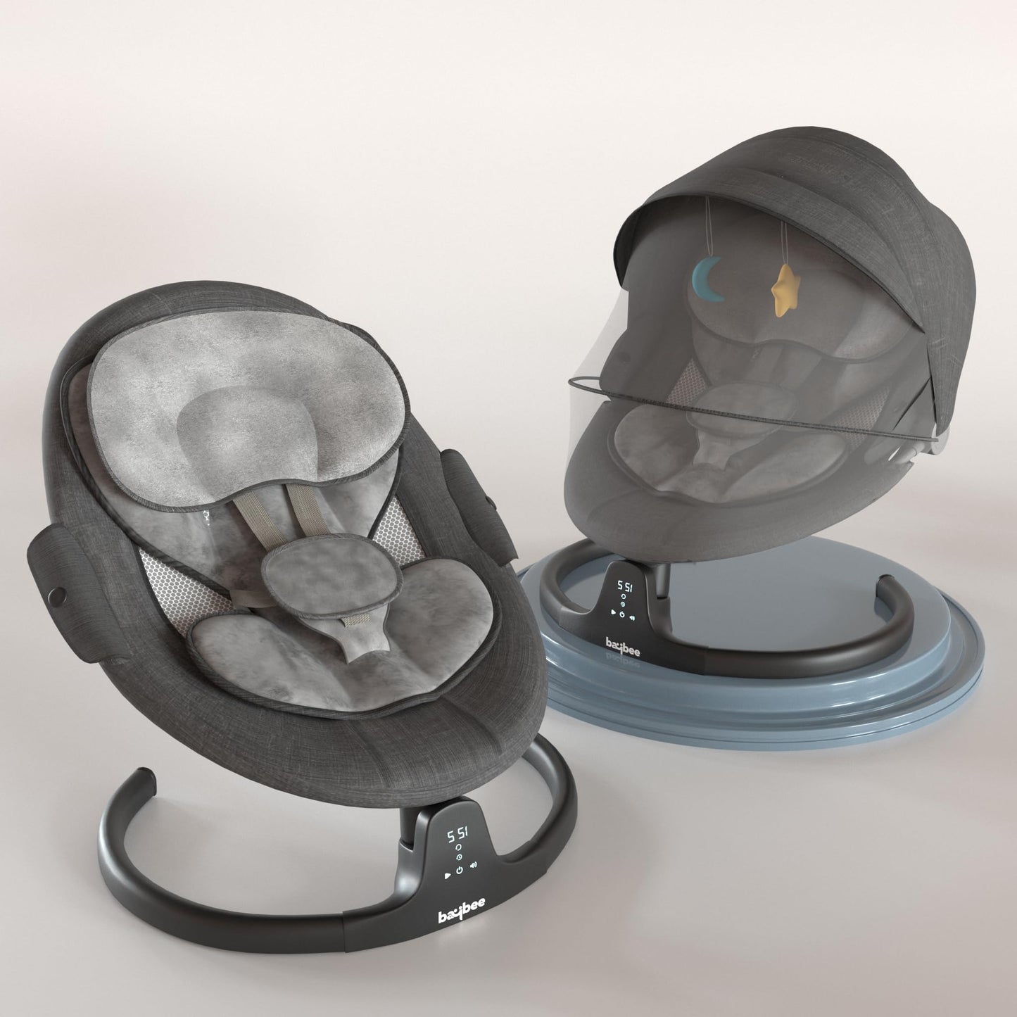 Baybee Lullabies Electric Baby Cradle And Swing | Baby Swing Jhula With Adjustable Swings Speed & Recline | Rocker For Babies Wi