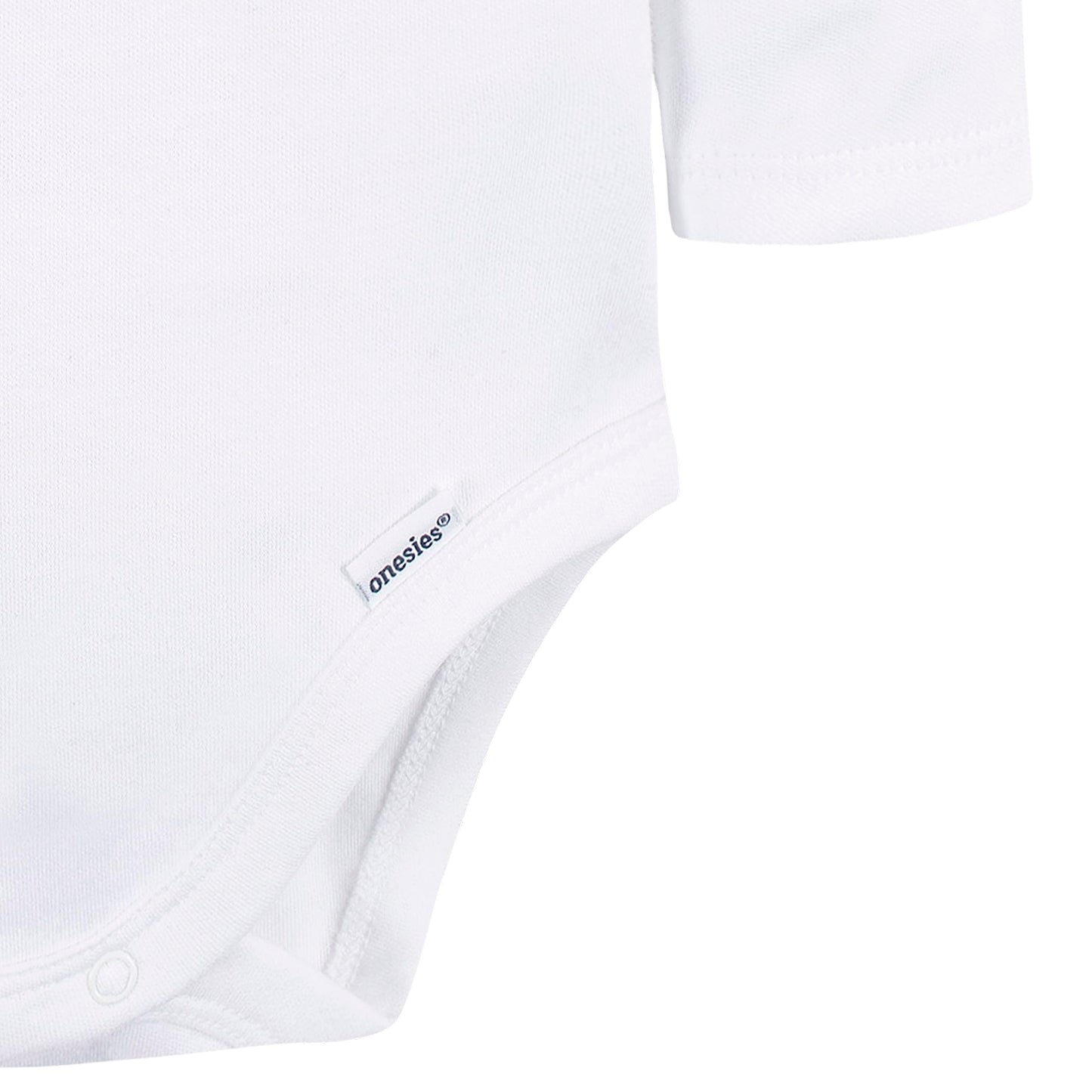 Gerber Unisex Baby Long Sleeve Solid Onesies Multi-Pack Interlock 180 Gsm, White