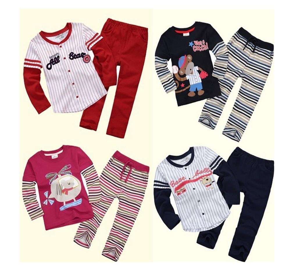 Coralup Toddler Boys Girls Unisex Cotton 2Pcs Clothing Playwear Set(5-6Y,Daddy'S Mvp)