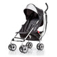 Summer Infant 3Dlite Convenience Stroller, Black - Lightweight Stroller With Aluminum Frame, Large Seat Area, Mesh Siding, 4 Pos