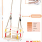 Playberg Wooden Baby Swing With Hanging Ropes, For Babies And Toddlers