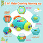 VoMii Musical Turtle Baby Toys 6 to 12 Months, Infant Crawling Tummy Time Development Toys, Light up Music Toys for 7 8 9 10 11