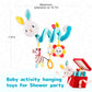Koty Car Seat Toys, Infant Spiral Plush Toys, Baby Stroller Toys Hanging Crib Activity Toy for CarSeat Crib Bed Stroller, Rabbit