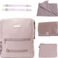Neoprene Bag Backpack (Mauve) | Lightweight Multipurpose Minimalist Style Diaper Backpack| Water-Resistant Travel Baby Bag