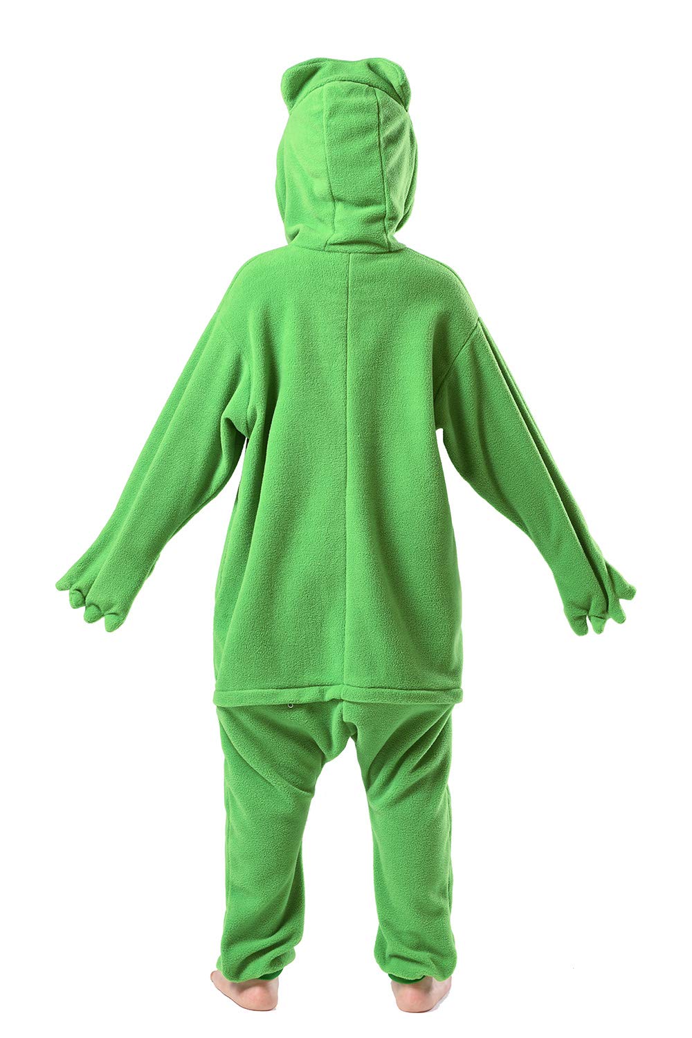 Canasour Unisex Anime Halloween Kids Green Frog Onesie For 10-12 Years Girls Boys One Piece Christmas Costume Party Cosplay Pyja