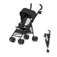 Dream On Me Rover Convenience Baby Stroller in Black, Lightweight & Compact Umbrella Stroller, Easy one-Hand fold Travel Strolle