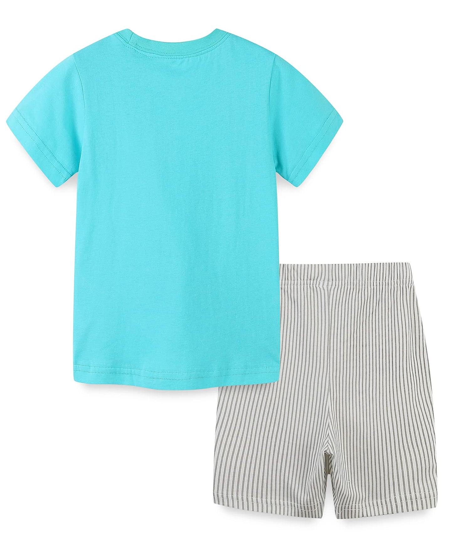 Toddler Boy'S Summer Clothes Outfits,T-Shirt And Short Clothing Set Green Truck 3T