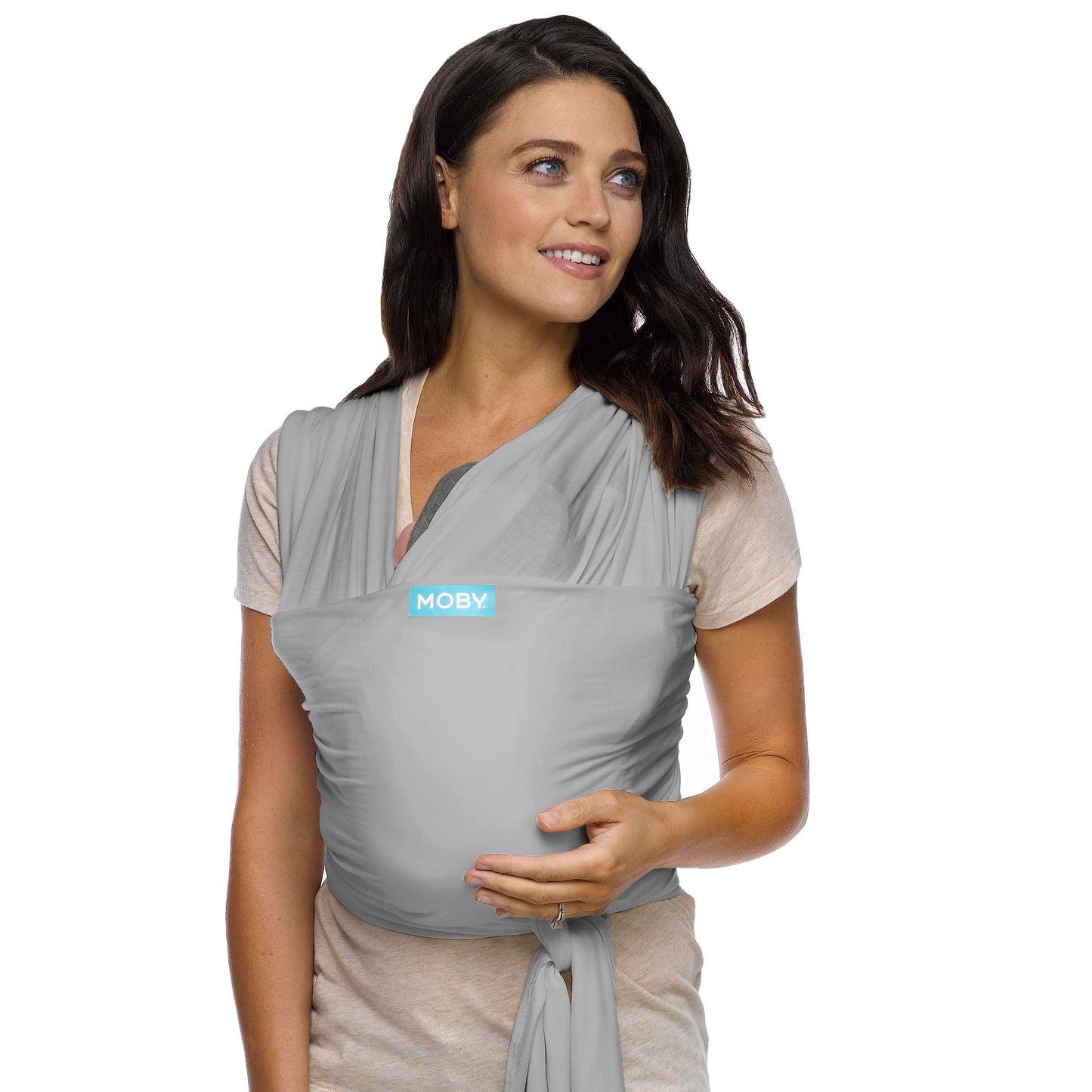 Moby Baby Wrap Carrier Classic for Newborns to Toddlers (8-33lbs), Infant Sling Carrier, Lightweight & Hands Free Design, Adjust