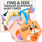 Hapinest Find and Seek Toddler Scavenger Hunt Cards Game for Kids Ages 2 Years and Up
