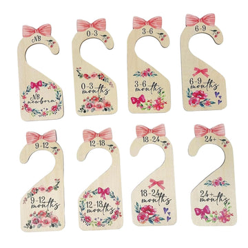 FABLOFT 8 Pieces Baby Closet Dividers Clothing Rack Size Dividers for Bedroom Closet