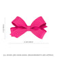 Wee Ones Girls' Classic Grosgrain Hair Bow With Plain Wrap Center On A Weestay Hair Clip, Handmade, Tiny Sized Bow, Red