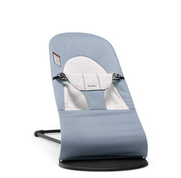 BABYBJRN Bouncer Balance Soft, Cotton/Jersey, Blue/Gray