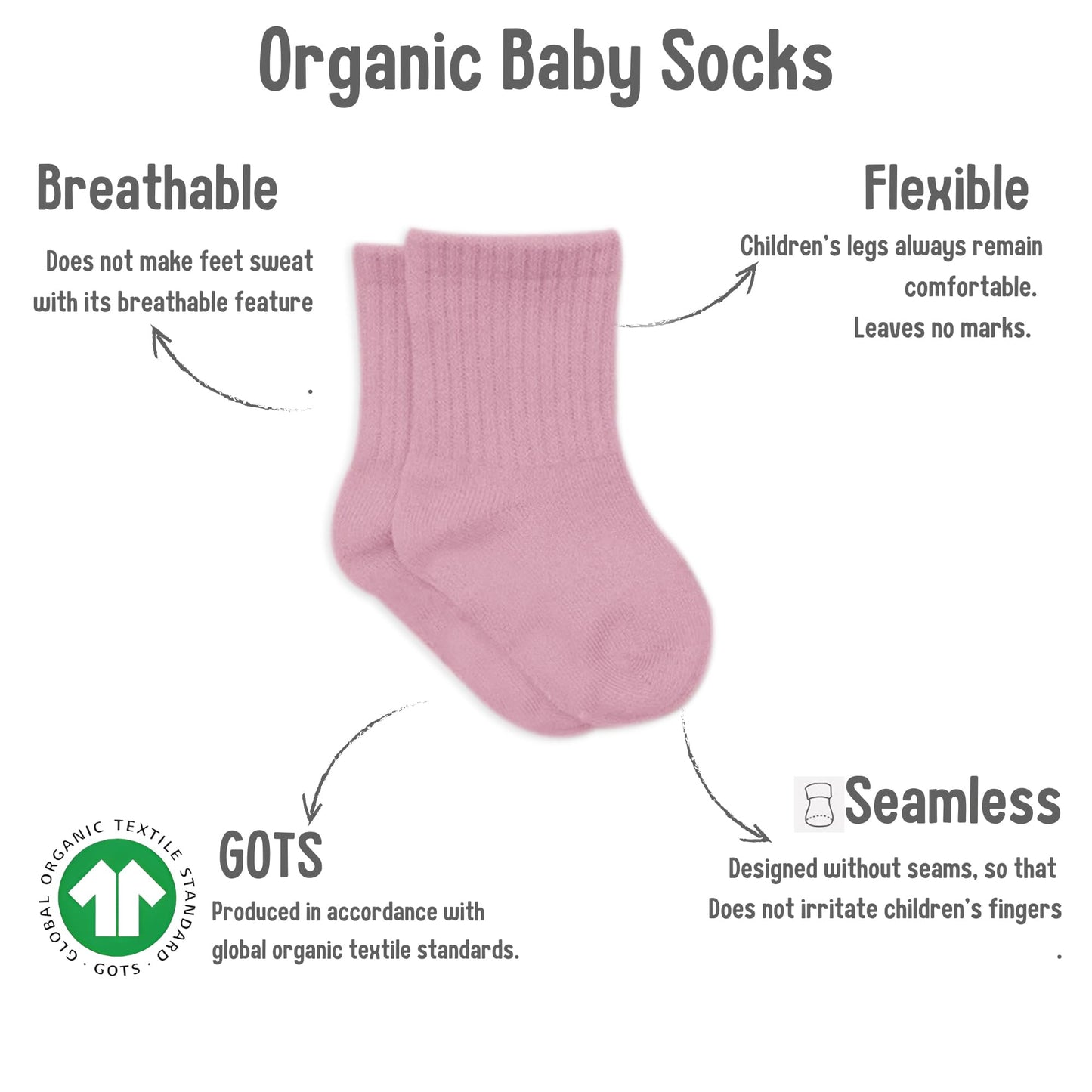 Bistyle Baby Grip Ankle Socks 6 Pairs | Newborn Infant Toddlers Socks Anti-Allergic Cotton | Kids Boys Girls Ankle Socks Multico