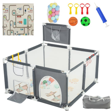 Baby Playpen With Mat - Playpen For Babies And Toddlers - Playards With Mat And Accessories - Sport Playpen - Discover Your Chil