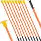 Skylety 10 Pieces Replacement Suction Cup Toy Replacement Rubber Tip for Toy (Orange)