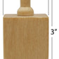 The Dreidel Company Hanukkah Wooden Dreidel, Design Your Own 3' Inch Chanukah Dreidel, Unfinished And Natural (48-Pack)