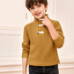 Makkrom Toddler Sweater Baby Boy Girl Turtleneck Cable Knit Sweaters Long Sleeve Christmas Outwear Spring Fall Winter Brown