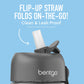 Bentgo Kids Water Bottle Replacement Straws - 2-Pack Of Reusable, Leak-Proof, & Bpa-Free, Safe-Sip Straws & Valves For Bentgo Wa
