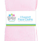 New 3 Pack Super Soft Baby FACE Hand Cloths Bath Flannel Wash Towel Wipe Feeding (Pink & White)